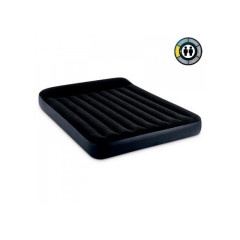 64150 Надувной матрас 152х203х25см с подголовником, встр.насос 220В, до 272кг