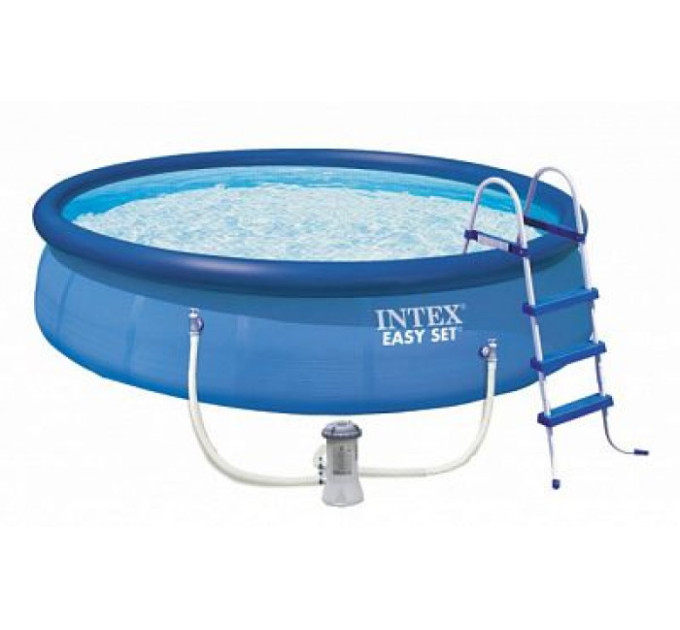 26166 Бассейн Easy Set 457х107см, 12430л, фил.-насос 3785л\ч, лестн., тент, подст.
