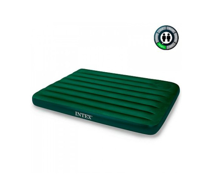 66929 Надувной матрас 152х203х22см, встр. ножной насос, до 272кг