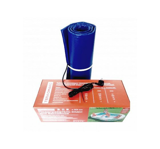 Тм200 Электроподогреватель для воды в бассейне до 6000л, 1.3 кВт, 200х53см
