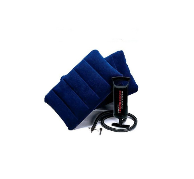 68765 Надувной матрас 152х203х22см "Classic" с подушками и насосом, до 272кг