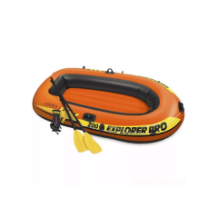 58357 Надувная лодка "Explorer Pro 200" 196х102х33см, вёсла 59623, насосом 68612, от 6 лет, до 120кг