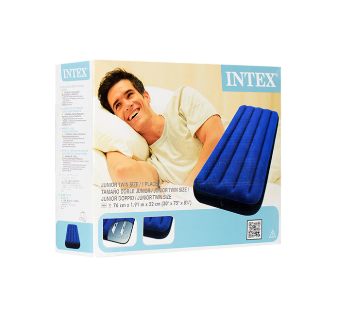 68950 Надувной матрас 76х191х22см "Classic" до 136кг