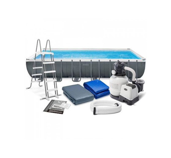 26364 Каркасный бассейн Ultra XTR Frame 732х366х132см, 31805л, песч.фил.-нас. 7900л\ч, лестн, тент, подст.