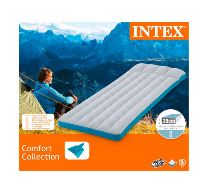 67998 Надувной матрас 72х189х20см "Camping" до 136кг