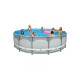 28334 Каркасный бассейн Ultra Frame 549х132cм, комб.фил.-насос, лестн., настил,тент,наб.д/чист., вол.сетка