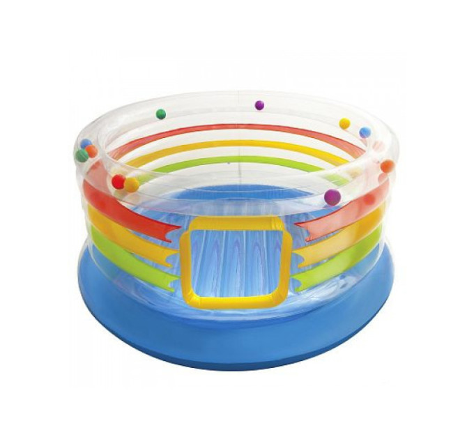 48264 Игровой центр-батут 182х86см прозрачный с окном, до 54кг, 3-6 лет