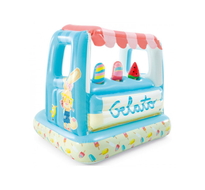 48672 Игровой домик 127х102х99см "Мороженое" с бассейном 60л, 2-6 лет