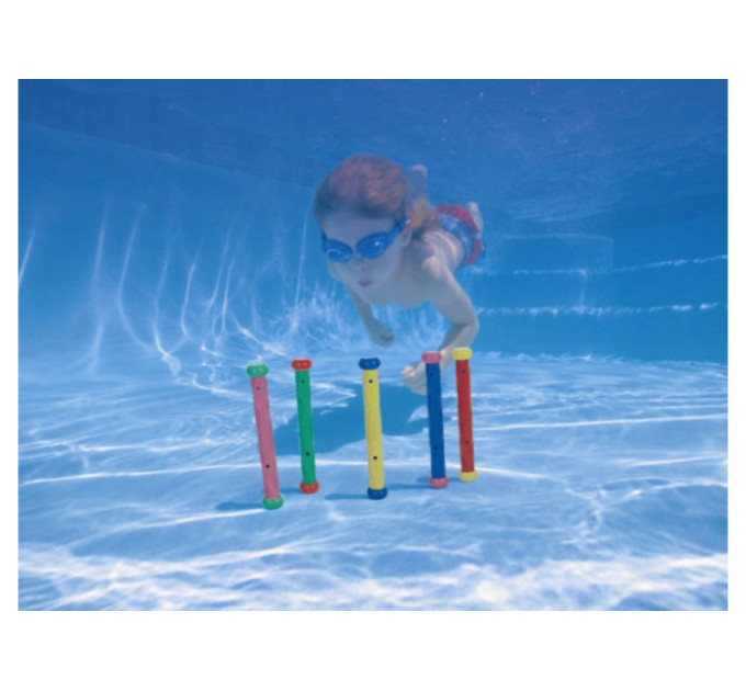 55504 Набор для подводной игры "Палочки" от 6 лет, 5 цветов в наборе