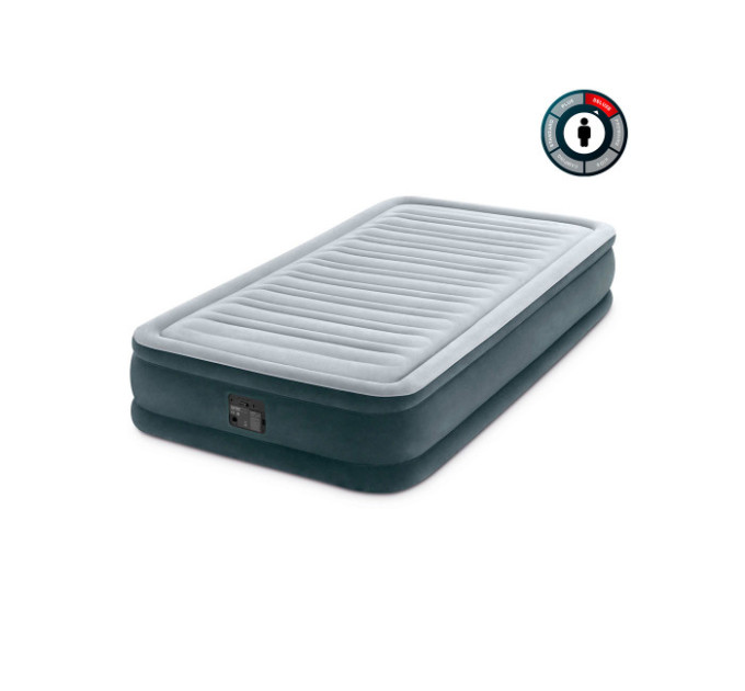 67766 Надувная кровать 99х191х33см "Comfort-Plush" встр.нас. 220В, до 136кг