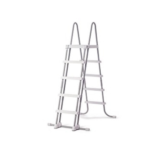 28074 Лестница для бассейнов до 132см, 4 ступеньки, с площадкой, с защитой