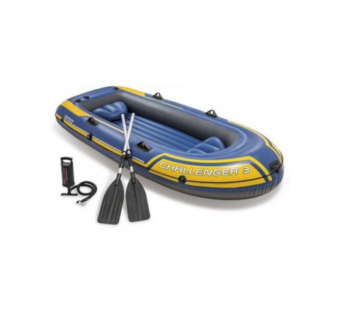 68370 Надувная лодка "Challenger 3" 295х137х43см, алюм.вёсла 122см, насос 68614, до 320кг