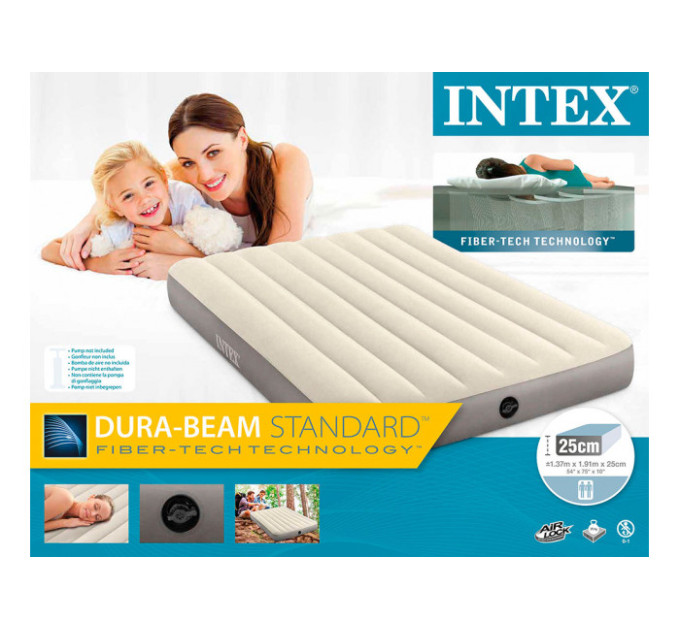 64102 Надувной матрас 137х191х25см "Single-High" до 272кг