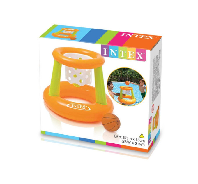 58504 Набор для игры на воде 67х55см "Баскетбол" корзина и мяч, от 3 лет