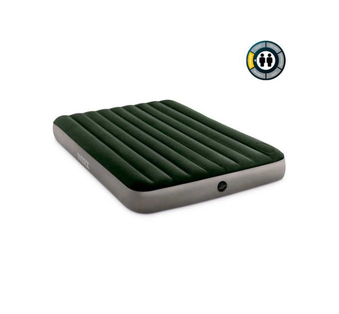 64763 Надувной матрас 152х203х25см, встр. ножной насос, до 272кг