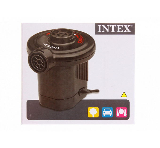 66626 Насос электрический Quick-Fill, 12В от прикуривателя, 3 насадки в комплекте