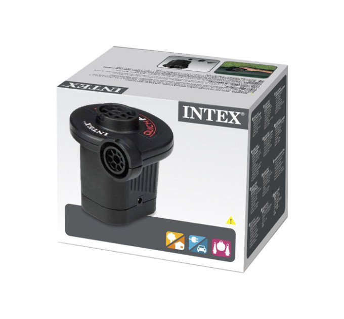 66632 Насос электрический Quick-Fill, 12В/220В адаптер, 3 насадки в комплекте