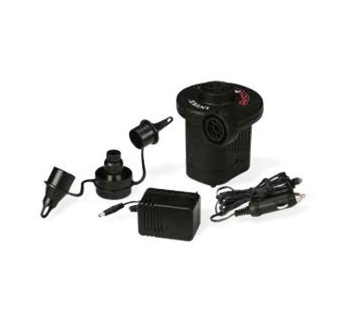 66632 Насос электрический Quick-Fill, 12В/220В адаптер, 3 насадки в комплекте