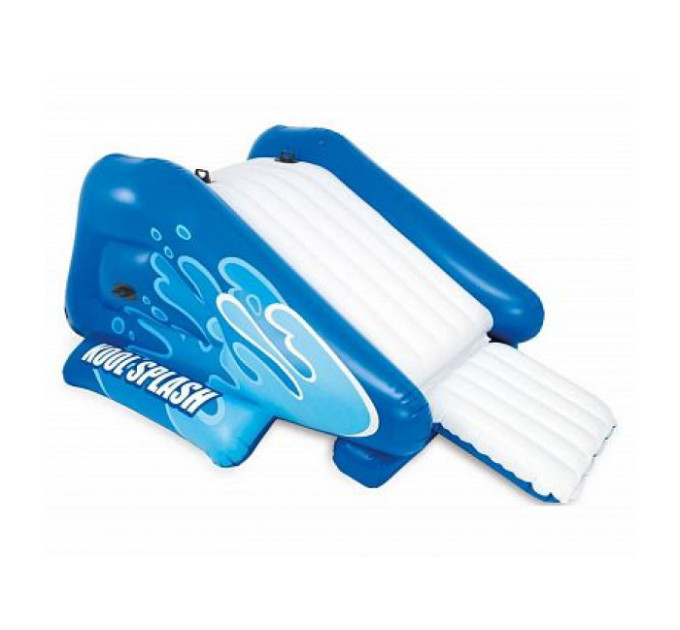 58849 Надувная горка 333х206х117см "Клёвый всплеск" с разбрызгивателем, до 80кг, от 6 лет