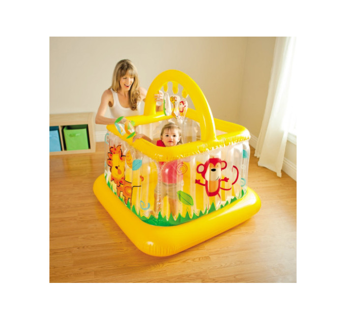 48473 Надувной манеж 117х117х117см, 9-18 мес