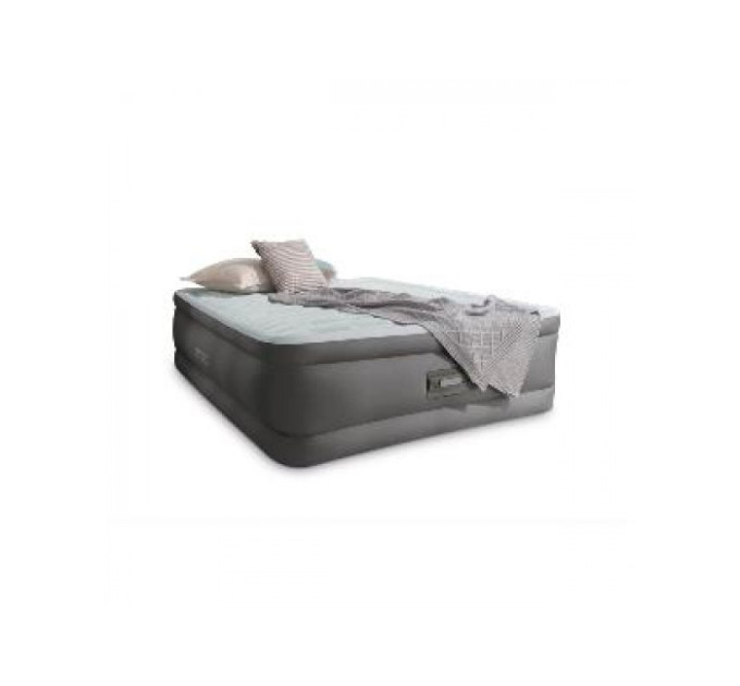 64474 Надувная кровать PremAire 152х203х46см, встроенный насос 220V