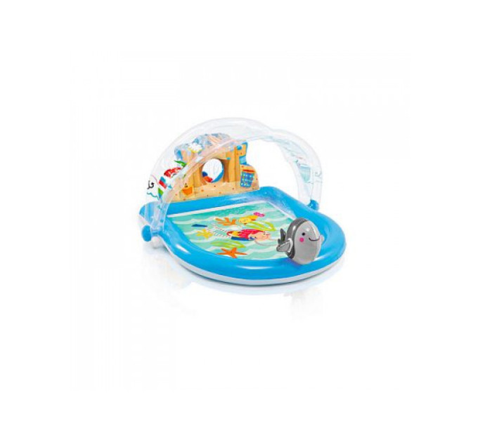 57421 Игровой центр 170х150х81см "Дельфин" с фонтаном, от 2 лет