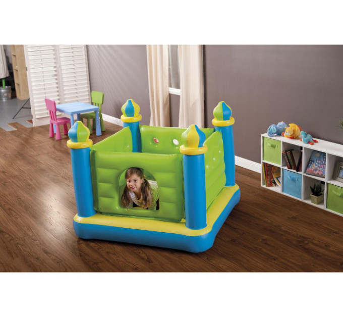 48257 Игровой центр-батут 132х132х107см "Крепость" 3-6 лет