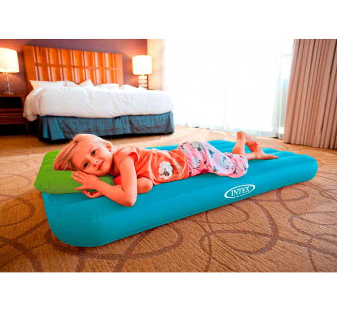 66801 Детский надувной матрас 88х157х18см "Cozy Kids" 3-10 лет, 3 цвета