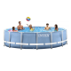 26728 Каркасный бассейн Prism Frame 457х84см, 11325л, фил.-насос 2006л\ч, лестница, тент, подстилка