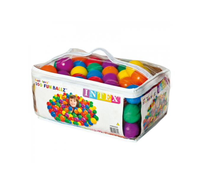 49602 Пластиковые мячи 6.5см, 100шт для игровых центров, от 2 лет
