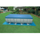 28362 Каркасный бассейн Ultra Frame 732x366x132см, 31805л, песочный фил.-насос, лестница, тент, подстилка