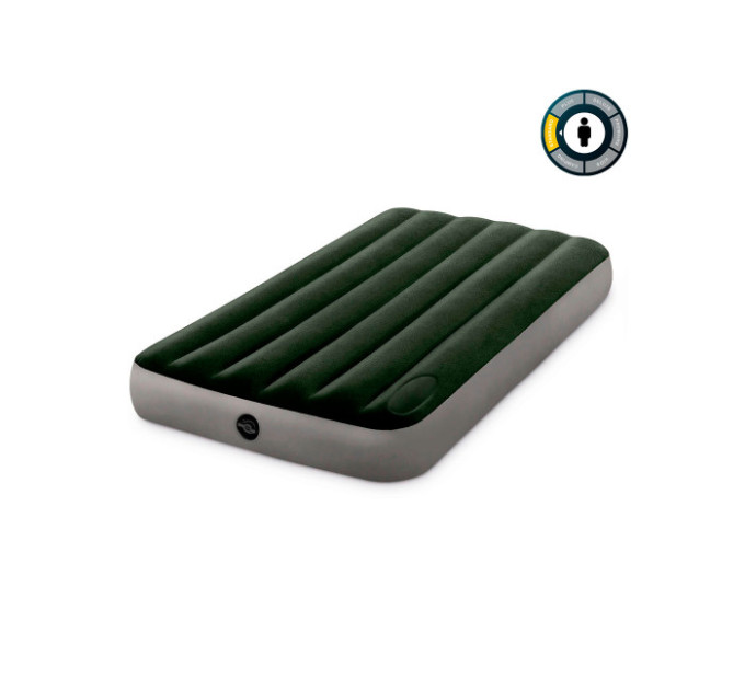 64761 Надувной матрас 99х191х25см, встр. ножной насос, до 136кг