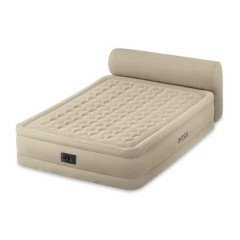 64460 Надувная кровать 152х229х79см со спинкой, встр.нас. 220В, до 272кг
