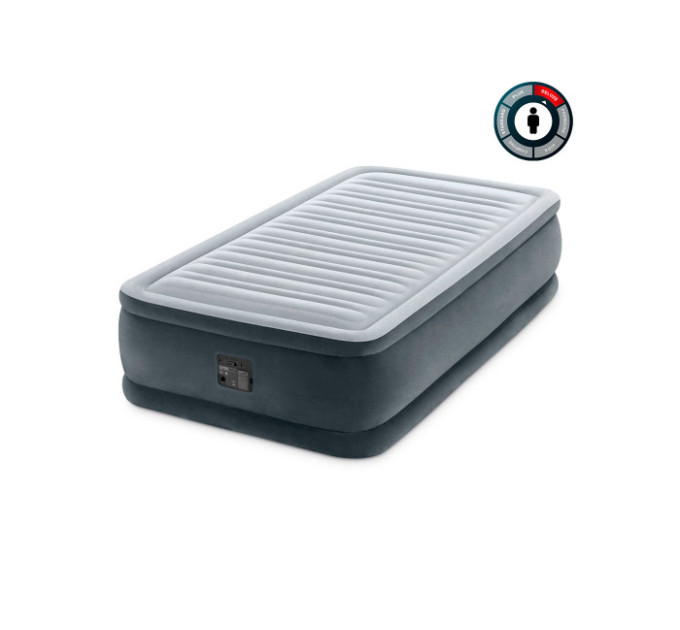 64412 Надувная кровать 99х191х46см "Comfort-Plush" встр.нас. 220В, до 136кг