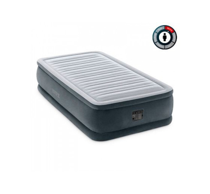 64412 Надувная кровать 99х191х46см "Comfort-Plush" встр.нас. 220В, до 136кг