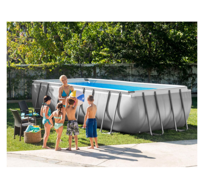 26352 Каркасный бассейн Ultra Frame 549х274х132см, 17203л, песч.фил.-насос 4500л\ч, лестн., тент, подст.