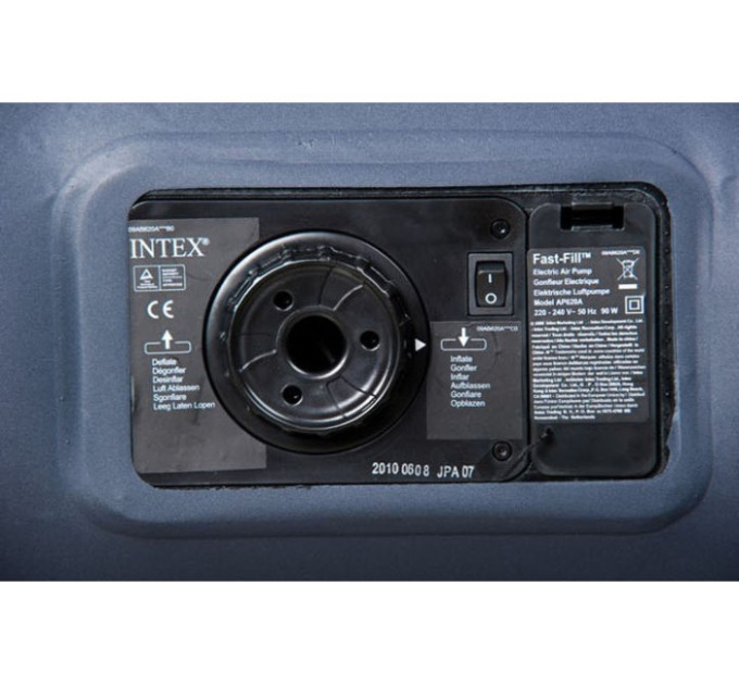 66718 Надувная кровать Raised Downy Bed 152х203х56см, встроенный насос 220V