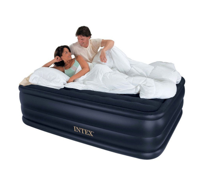 66718 Надувная кровать Raised Downy Bed 152х203х56см, встроенный насос 220V