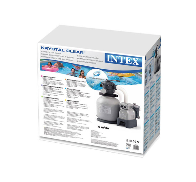 28646 Песочный фильтр-насос Krystal Clear, 7,9м3/ч, резервуар для песка 23кг