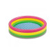 57412 Детский надувной бассейн 114х25см "Радуга" с надувным дном, 131л, от 2 лет