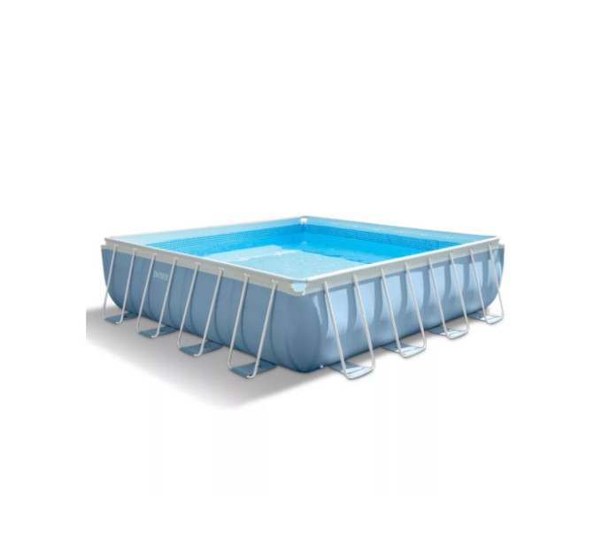 26764 Каркасный бассейн Prism Frame 427х427х107см, 16650л, фил.-насос 3785л\ч, лестница, тент, подстилка