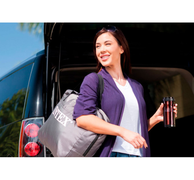 64926 Надувная кровать 152х203х46см "Premaire Elevated" встр.нас. 220В, до 272кг