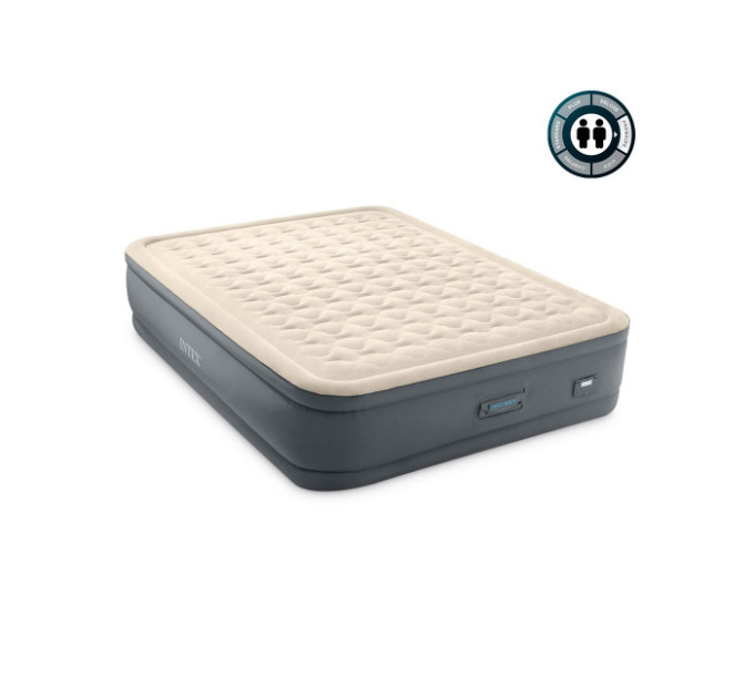 64926 Надувная кровать 152х203х46см "Premaire Elevated" встр.нас. 220В, до 272кг