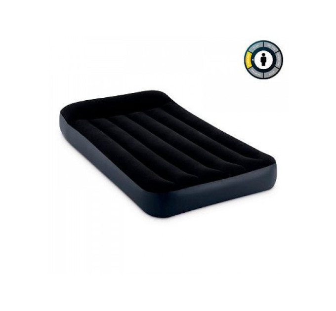 64141 Надувной матрас 99х191х25см с подголовником, до 136кг