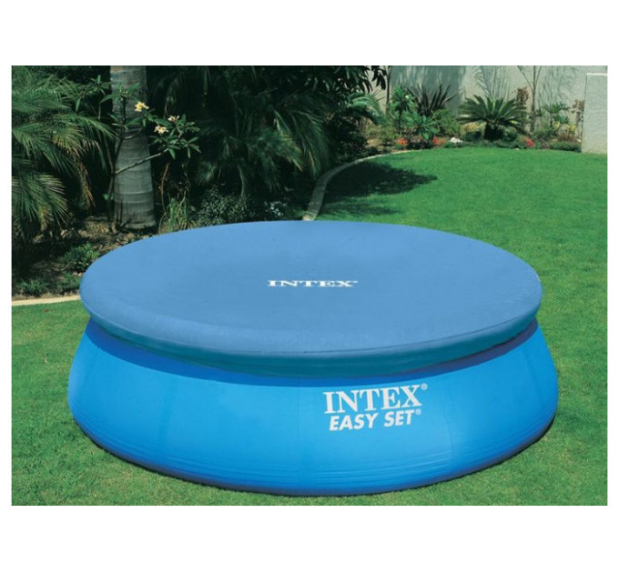28166 Бассейн Easy Set, 457х107см, 12430л, фильтр-насос 3785л/ч, лестница, тент, подстилка