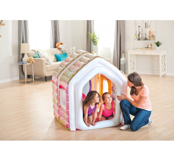 48635 Игровой центр 124х109х122см "Домик Принцессы" с креслом и пуфиком, 2-6 лет