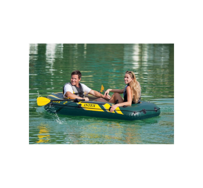 68347 Надувная лодка "Seahawk 2" 236х114х41см, вёсла 59623, насос 68612, до 240кг