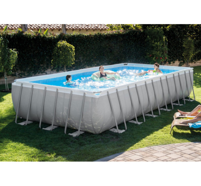 28364 Каркасный бассейн Ultra Frame 732x366x132см, 31805л, ком.фил.-нас, лест, тент, подс, наб.д/чис, воле