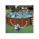 28392 Каркасный бассейн Sequoia Frame 569х135см, песочн. фильтр-насос. 220В, лестница, тент, подстилка