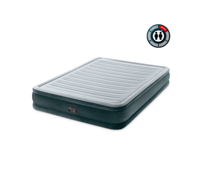 67770 Надувная кровать 152х203х33см "Comfort-Plush" встр.нас. 220В, до 272кг